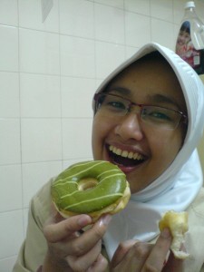 ...and now, its time for the most delicious donut ever : GreenTea donut !!!